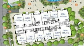 Mặt bằng shophouse P1 360 giải phóng